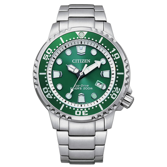 Orologio Citizen Uomo Promaster Diver's 200m Eco-Drive Verde _BN0158-85X
