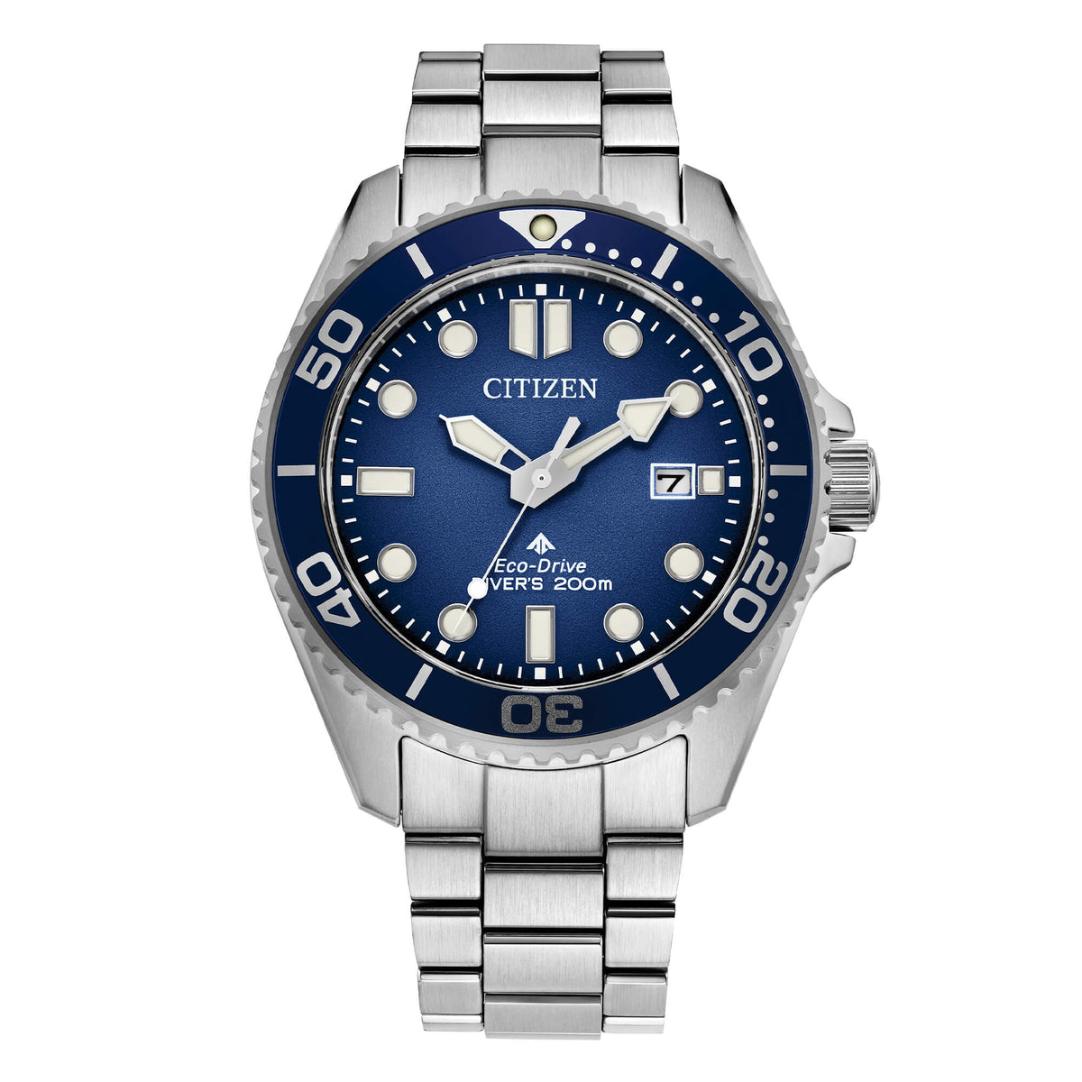 Orologio Citizen Uomo Acciaio Eco-Drive Diver's 200mt  Blu _BN0260-54L