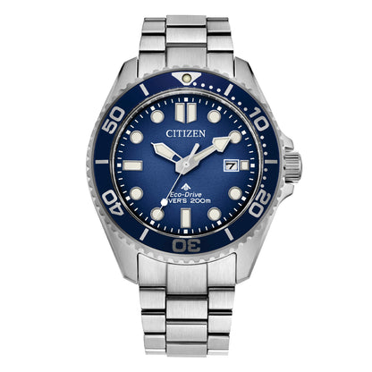 Orologio Citizen Uomo Acciaio Eco-Drive Diver's 200mt  Blu _BN0260-54L