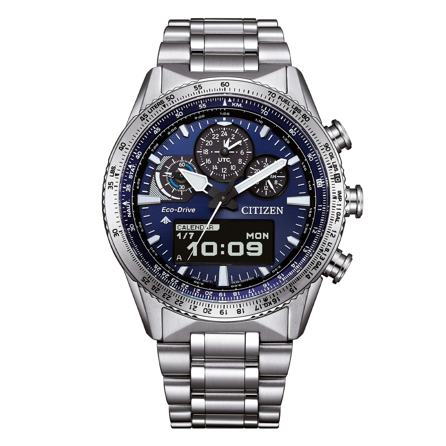 Orologio Citizen Skyhawk U830 Uomo Acciaio Eco Drive Promaster Analogico-Digitale _JV2000-51L