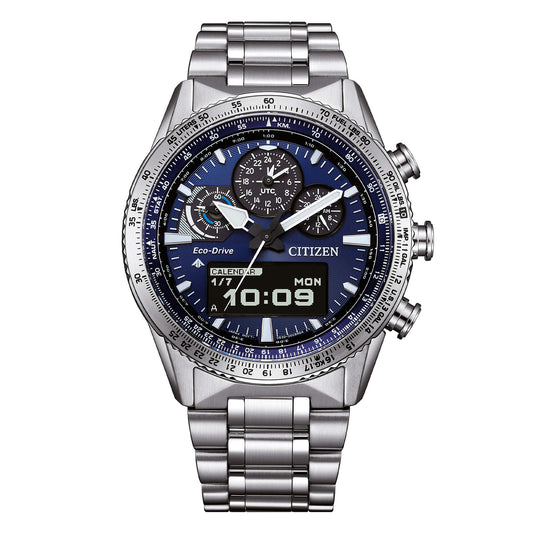 Orologio Citizen Skyhawk U830 Uomo Acciaio Eco Drive Promaster Analogico-Digitale _JV2000-51L