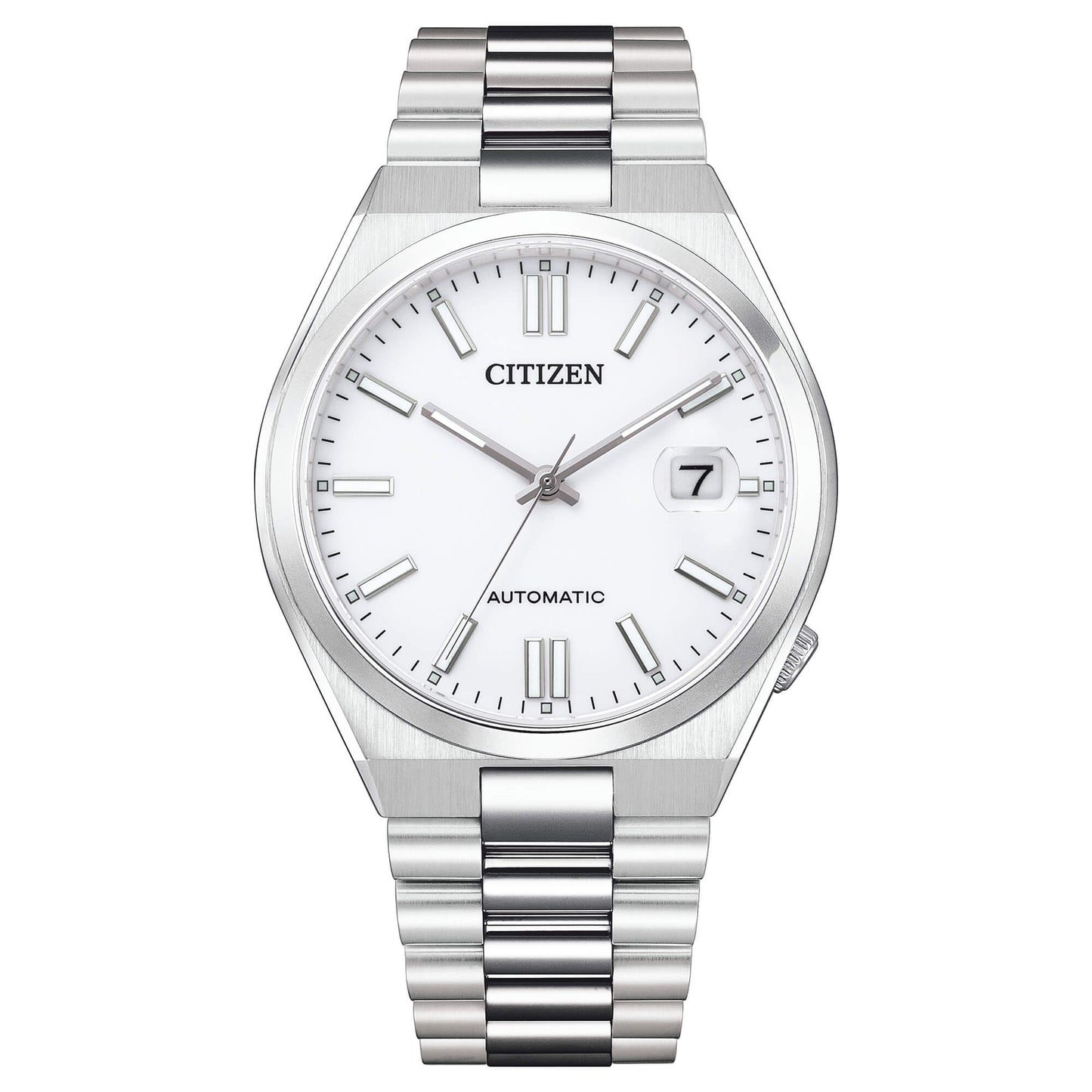 Orologio Citizen Uomo Acciaio Automatico Bianco Indicatore Data _NJ0150-81A