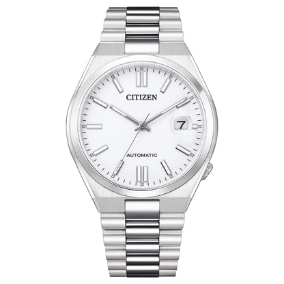 Orologio Citizen Uomo Acciaio Automatico Bianco Indicatore Data _NJ0150-81A