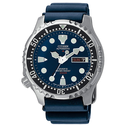 Orologio Citizen Diver's Automatic 200 mt Uomo Cinturino Silicone Blu _NY0040-17L