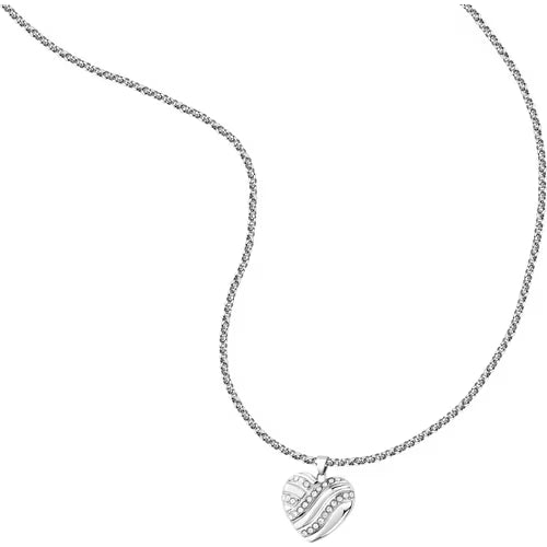 Morellato Damen-Halskette aus 925er Silber mit weißem Zirkon _SAIW64 