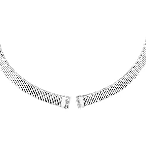 Morellato Damen-Halskette aus 925er Silber mit weißem Zirkon _SAIW64 