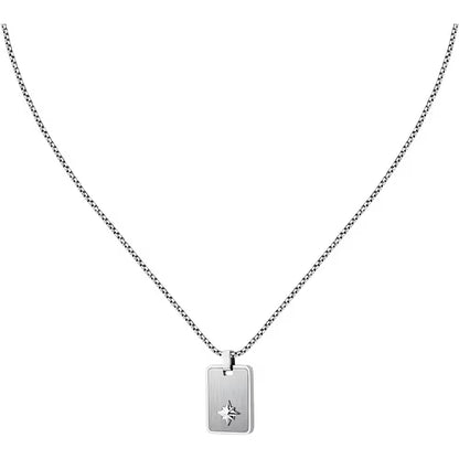Collana Sector Uomo Acciaio Marine Placchetta _SAGJ35