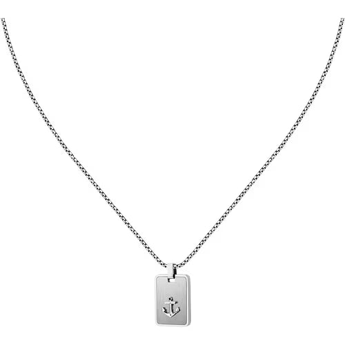 Collana Sector Uomo Acciaio Mrine Placchetta Ancora _SAGJ36