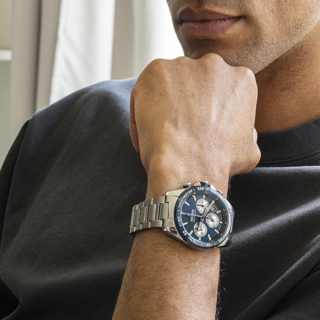 Festina Herrenuhr Stahl Automatik Schwarz F20531-4 229 € 