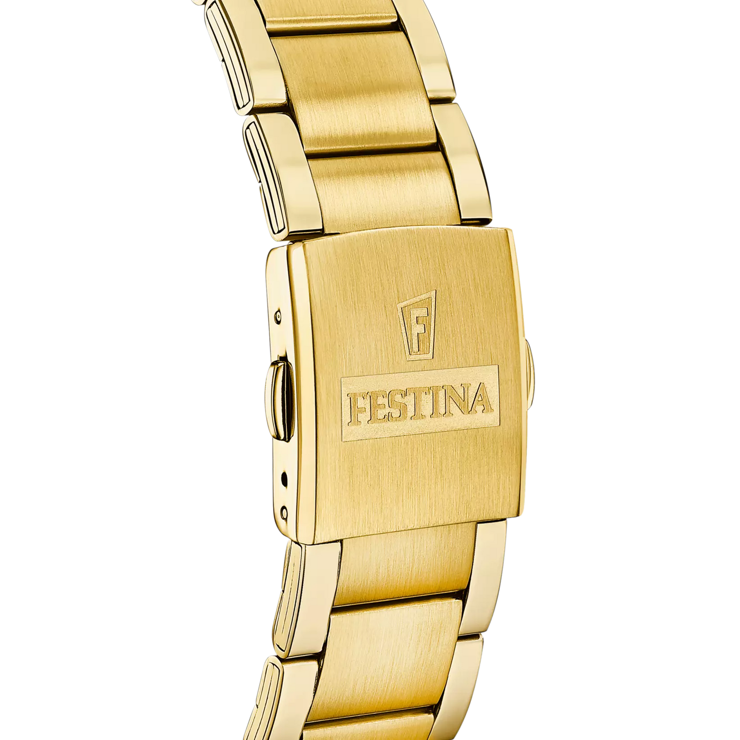 Orologio Festina Uomo Acciaio Timeless Chronograph Gold Quadrante Nero _F20633-3