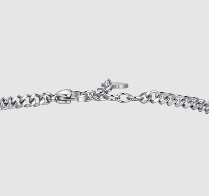Luca Barra Herren-Armband mit zentralem Flügel aus Stahl _BA1880 