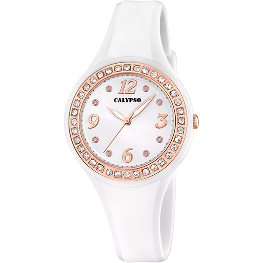 CALYPSO Damen - Kinder Digitaluhr mit schwarzem Kautschukarmband _K5617-6 