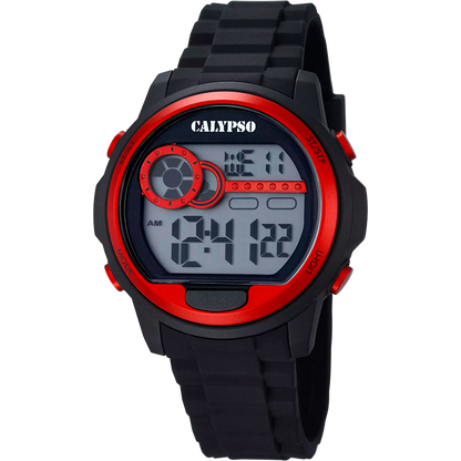 Orologio CALYPSO Uomo Digitale Gomma Nero Rosso _K5667-2