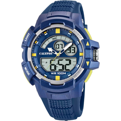 Orologio CALYPSO Uomo Multifunzione Analogico-Digitale Gomma Blu _K5767-2