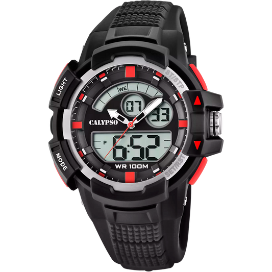 Orologio CALYPSO Uomo Analogico-Digitale Gomma Nero _K5767-3