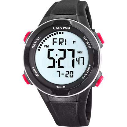 Orologio CALYPSO Flash Time Uomo Digitale Gomma Nero _K5780-2