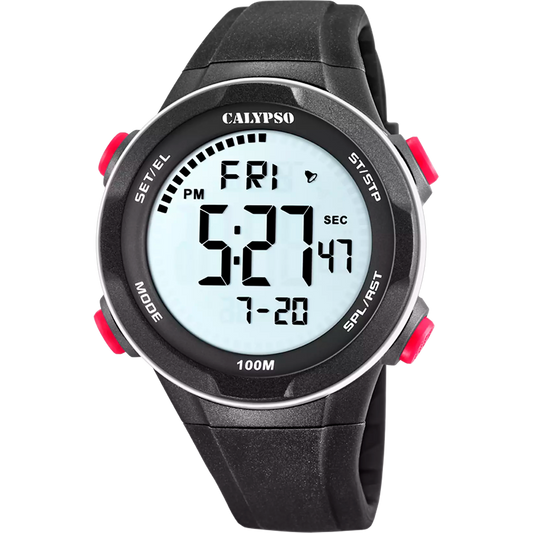 Orologio CALYPSO Flash Time Uomo Digitale Gomma Nero _K5780-2