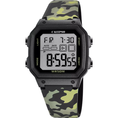 Orologio CALYPSO Uomo Digitale Gomma Mimetico _K5812-4