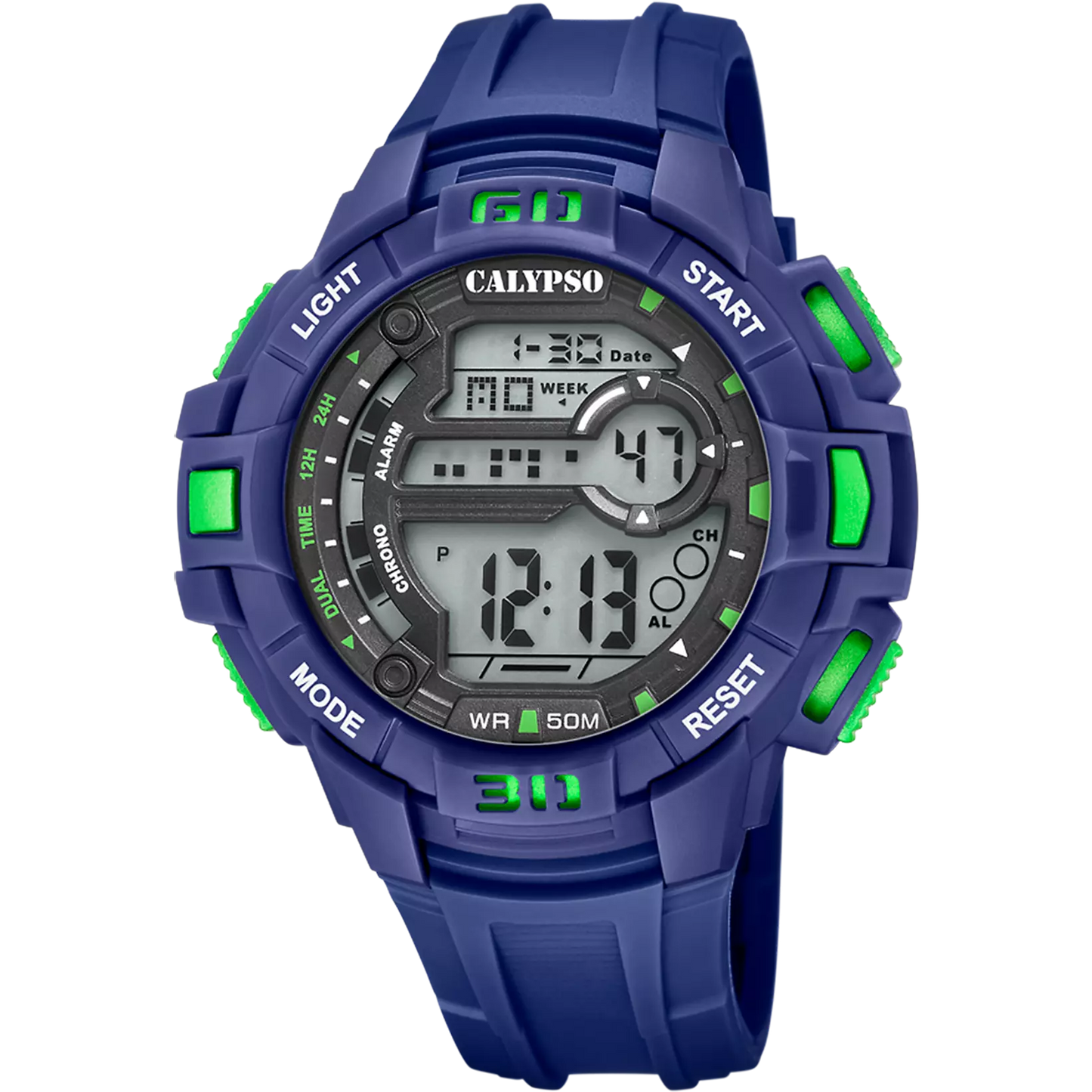 Orologio CALYPSO Uomo Multifunzione Digitale Gomma Blu _K5836-1