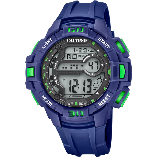 Orologio CALYPSO Uomo Multifunzione Digitale Gomma Blu _K5836-1