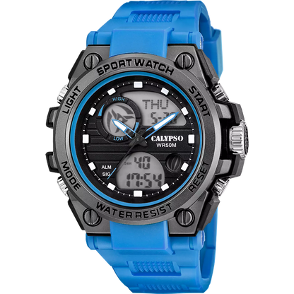 Orologio CALYPSO Uomo Analogico-Digitale Gomma Blu _K5875-1