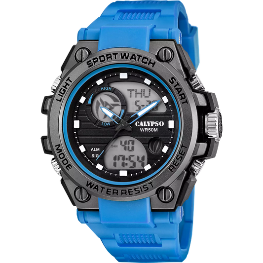 Orologio CALYPSO Uomo Analogico-Digitale Gomma Blu _K5875-1