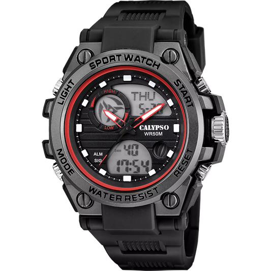 Orologio CALYPSO Uomo Analogico-Digitale Gomma Nero _K5875-4