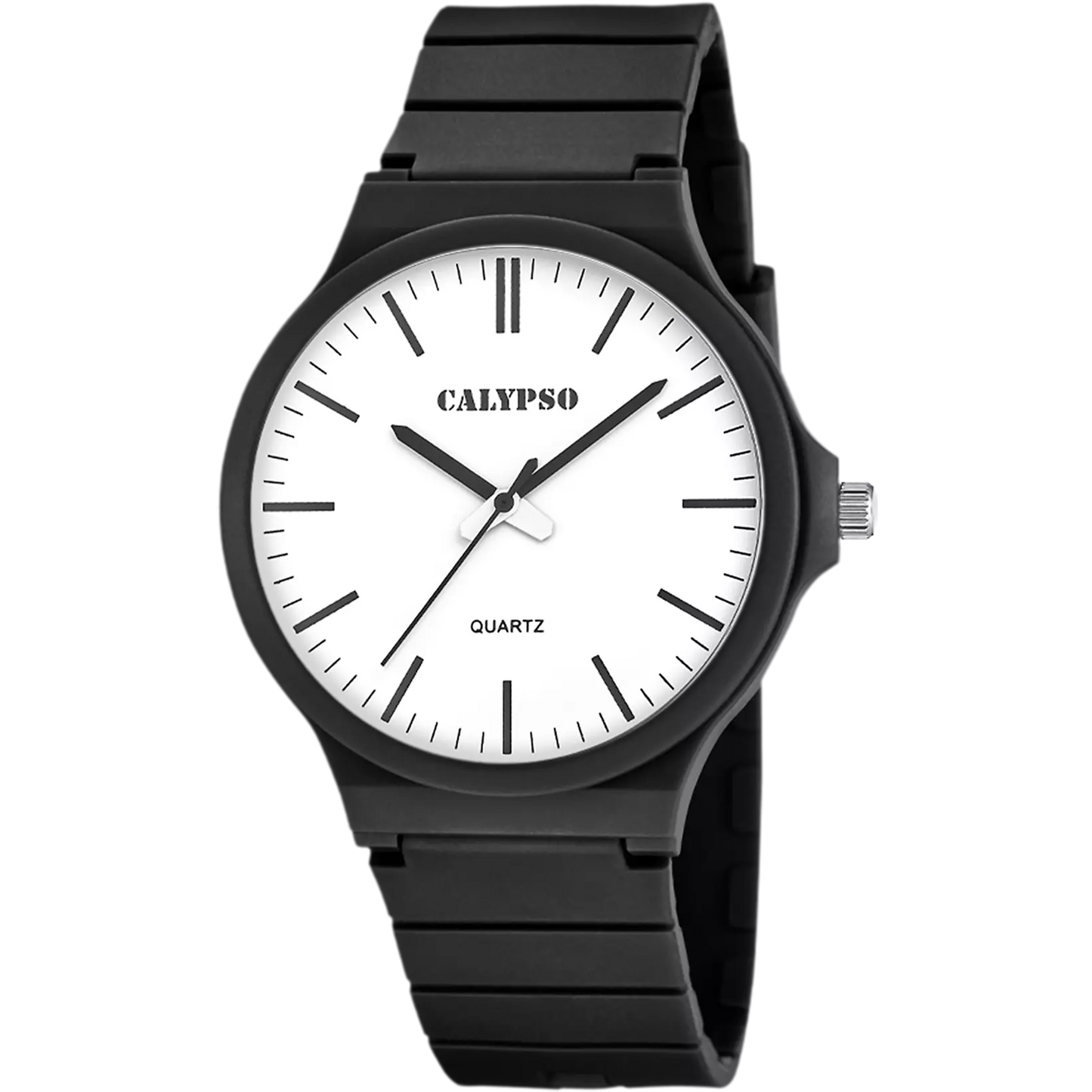 CALYPSO Herren Analog-Digital Uhr mit Polycarbonatgehäuse und blauem Armband _K5854-1 