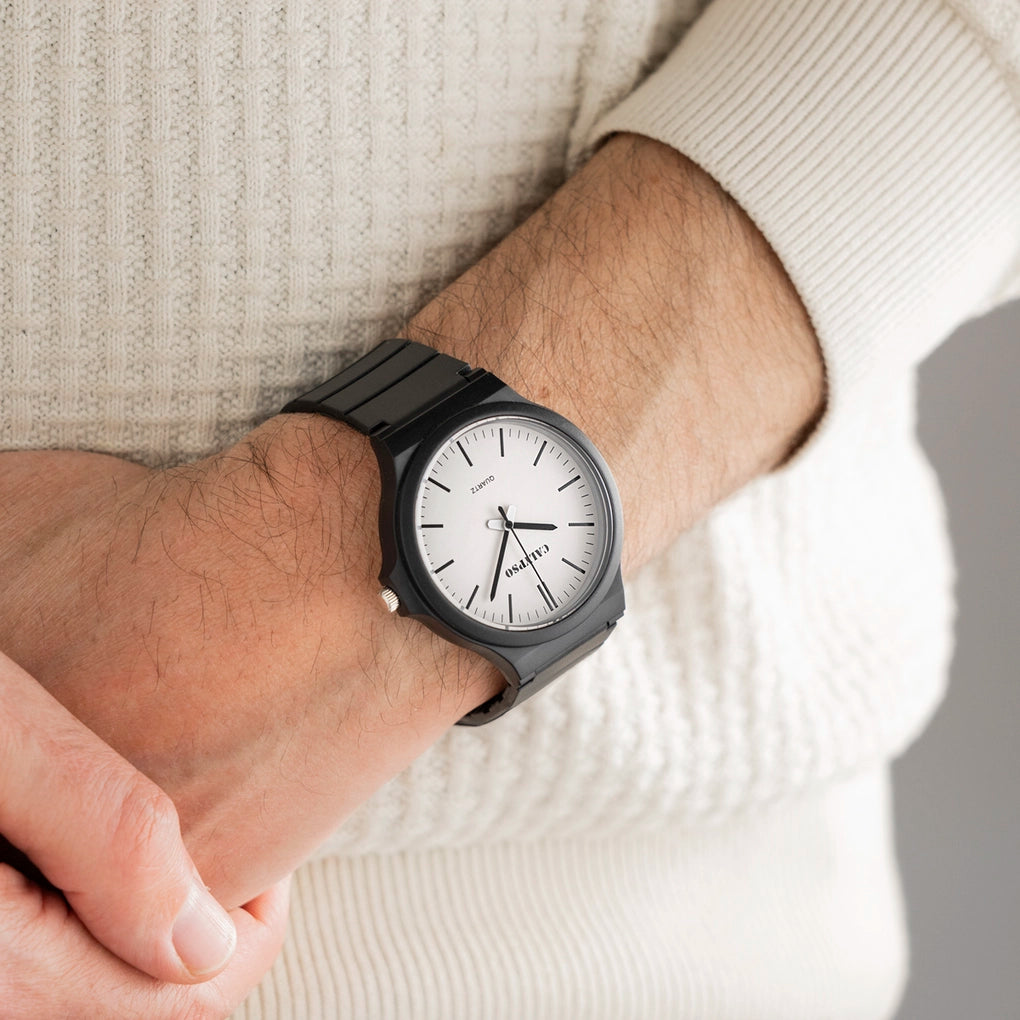 CALYPSO Herren Analog-Digital Uhr mit Polycarbonatgehäuse und blauem Armband _K5854-1 