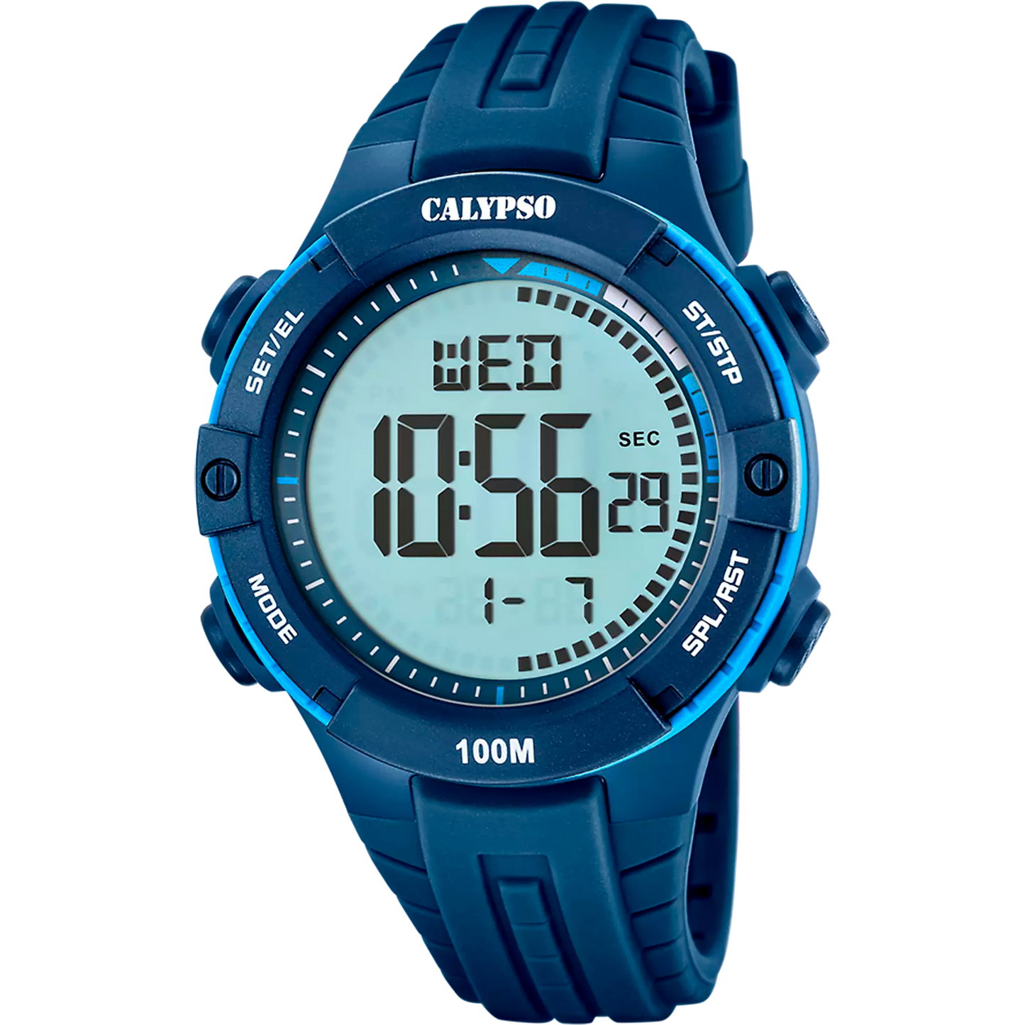 Orologio CALYPSO Flash Time Uomo Digitale Gomma Blu Scuro _K5884-3
