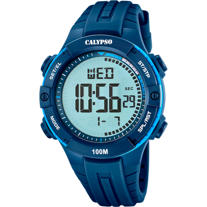 Orologio CALYPSO Flash Time Uomo Digitale Gomma Blu Scuro _K5884-3