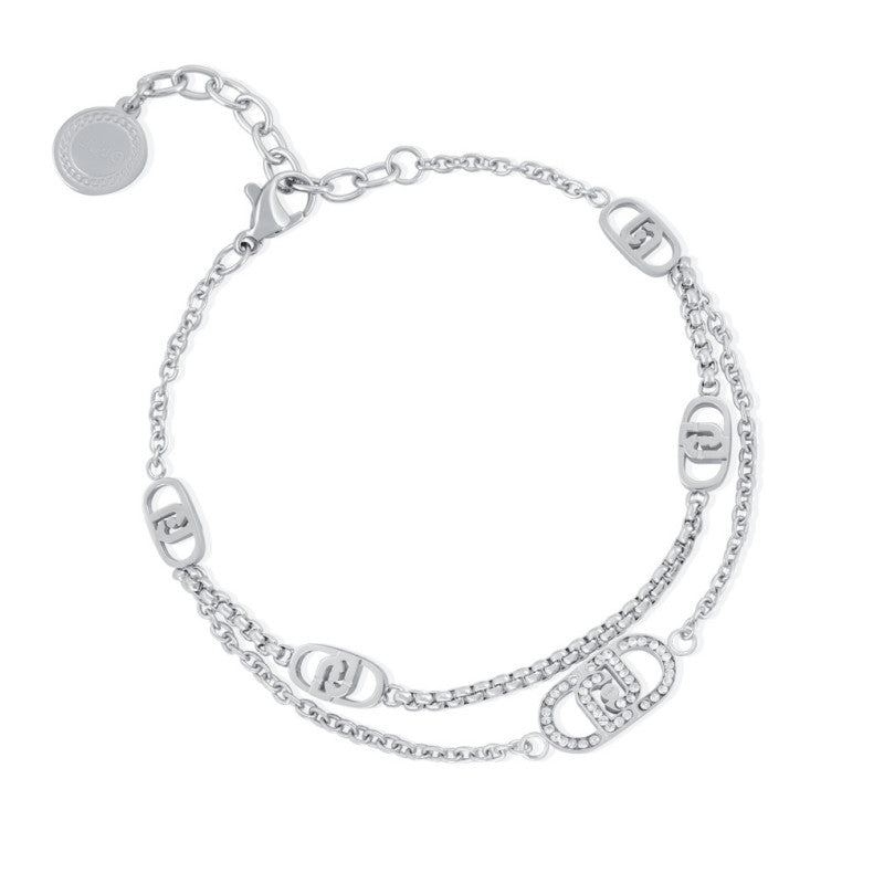 Bracciale Liu Jo Donna Acciaio Silver Logo Monogram _LJ2903