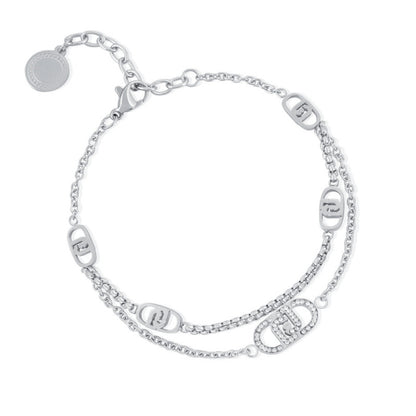 Bracciale Liu Jo Donna Acciaio Silver Logo Monogram _LJ2903
