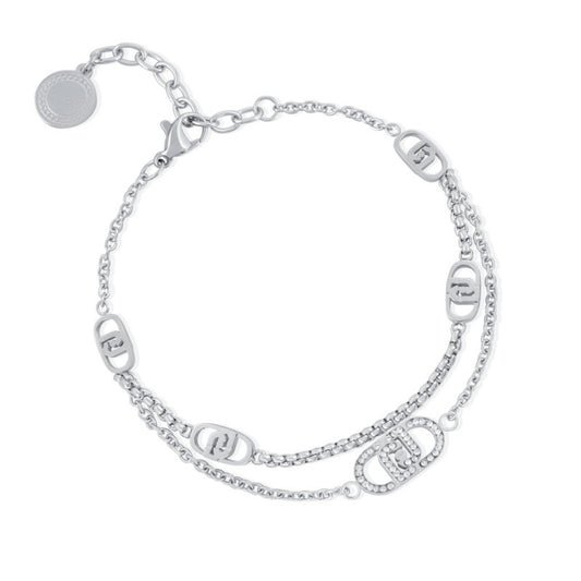 Bracciale Liu Jo Donna Acciaio Silver Logo Monogram _LJ2903
