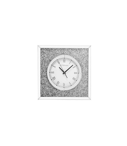 Ottaviani Orologio da Tavolo Metallo e Cristalli Silver _29876