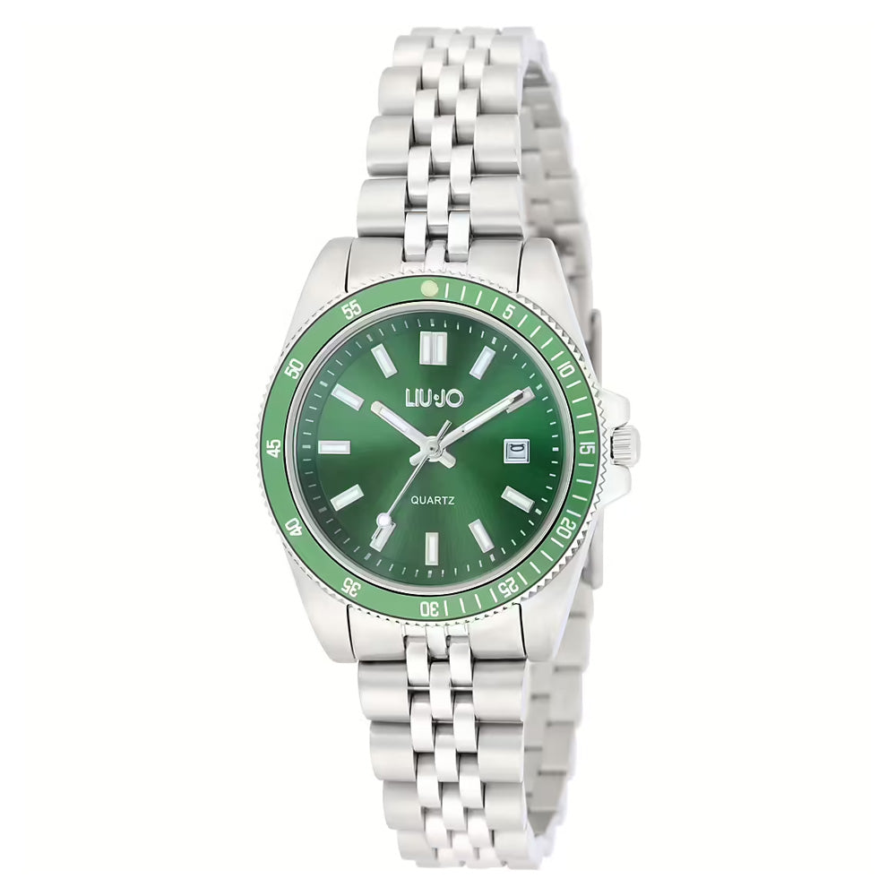 Orologio Donna Liu Jo Company Lady Acciaio Silver Quadrante Verde _TLJ2402
