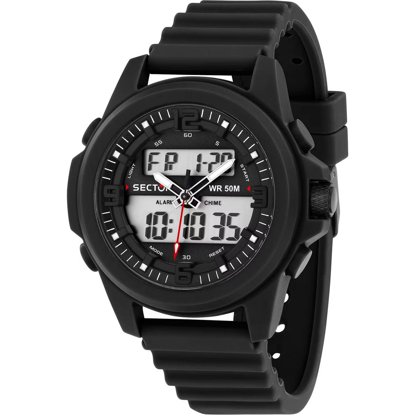 Orologio Sector Ex 48 Uomo Analogico-Digitale Cinturino Plastica Nero _R3251302001