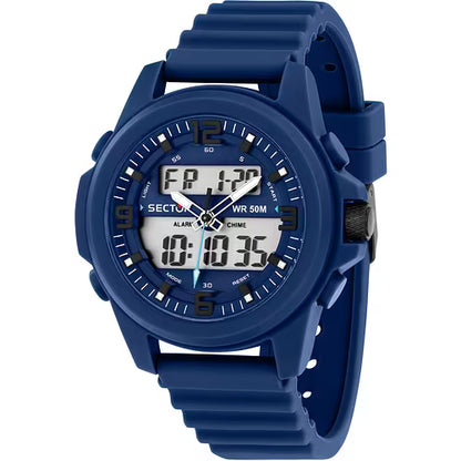 Orologio Sector Ex 48 Uomo Analogico-Digitale Cinturino Plastica Blu _R3251302003
