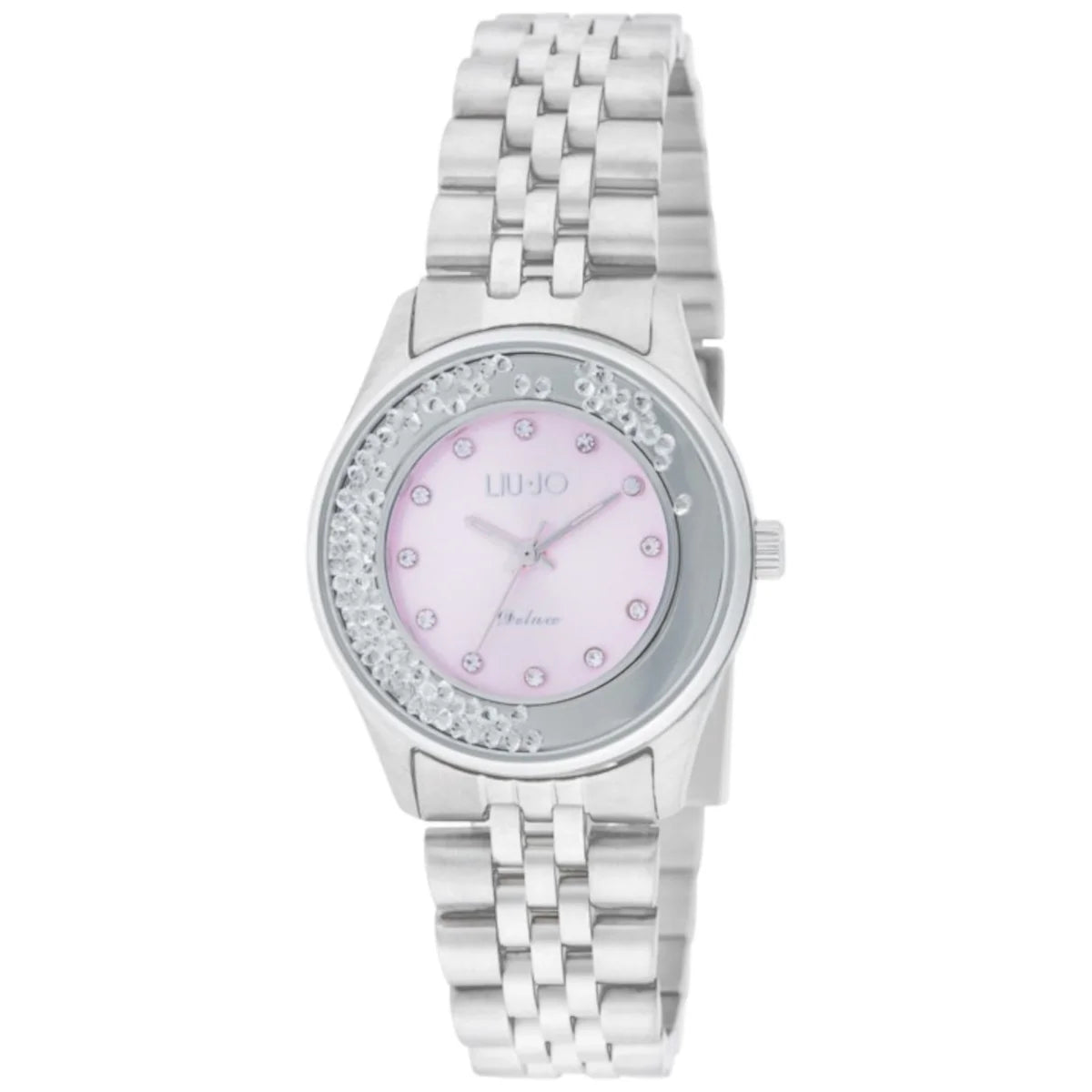 Orologio Liu Jo Dancing Elvy Donna Acciaio Silver Quadr. Rosa _TLJ2663