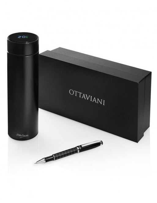 Set Ottaviani Penna Roller E Borraccia Termica In Acciaio _84299