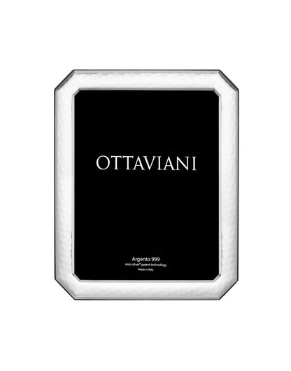 Ottaviani Portafoto Ottagonale Martellata Argento 999 _1043
