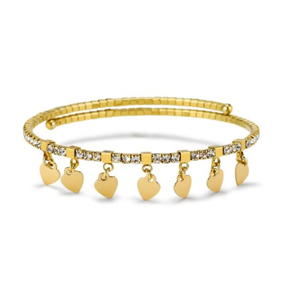 Boccadamo Damen-Armband aus versilberter Bronze mit Zirkonia-Pavé _KBR030 