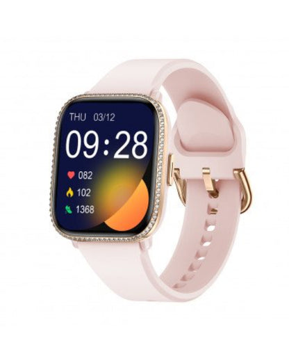 Smarty 20 Unisex-Digitaluhr aus rosa Silikon _SW028F14 