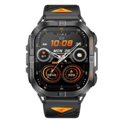 Smarty 2.0 Unisex-Digital-Smartwatch mit schwarzem Silikonarmband _SW070A 