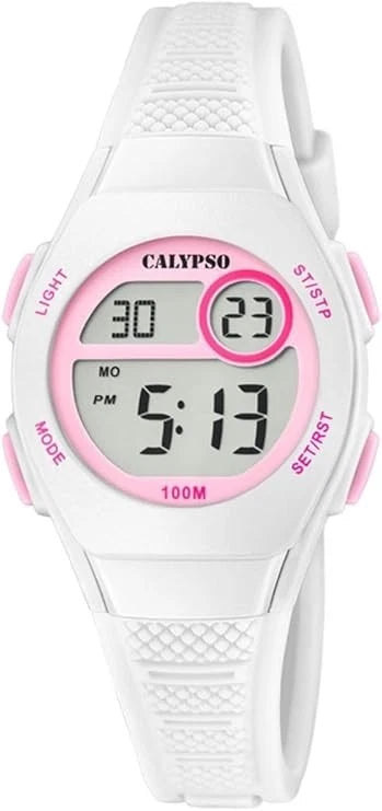 Orologio CALYPSO JUNIOR COLLECTION Digitale Cinturino Gomma Bianco Rosa _K5831-1