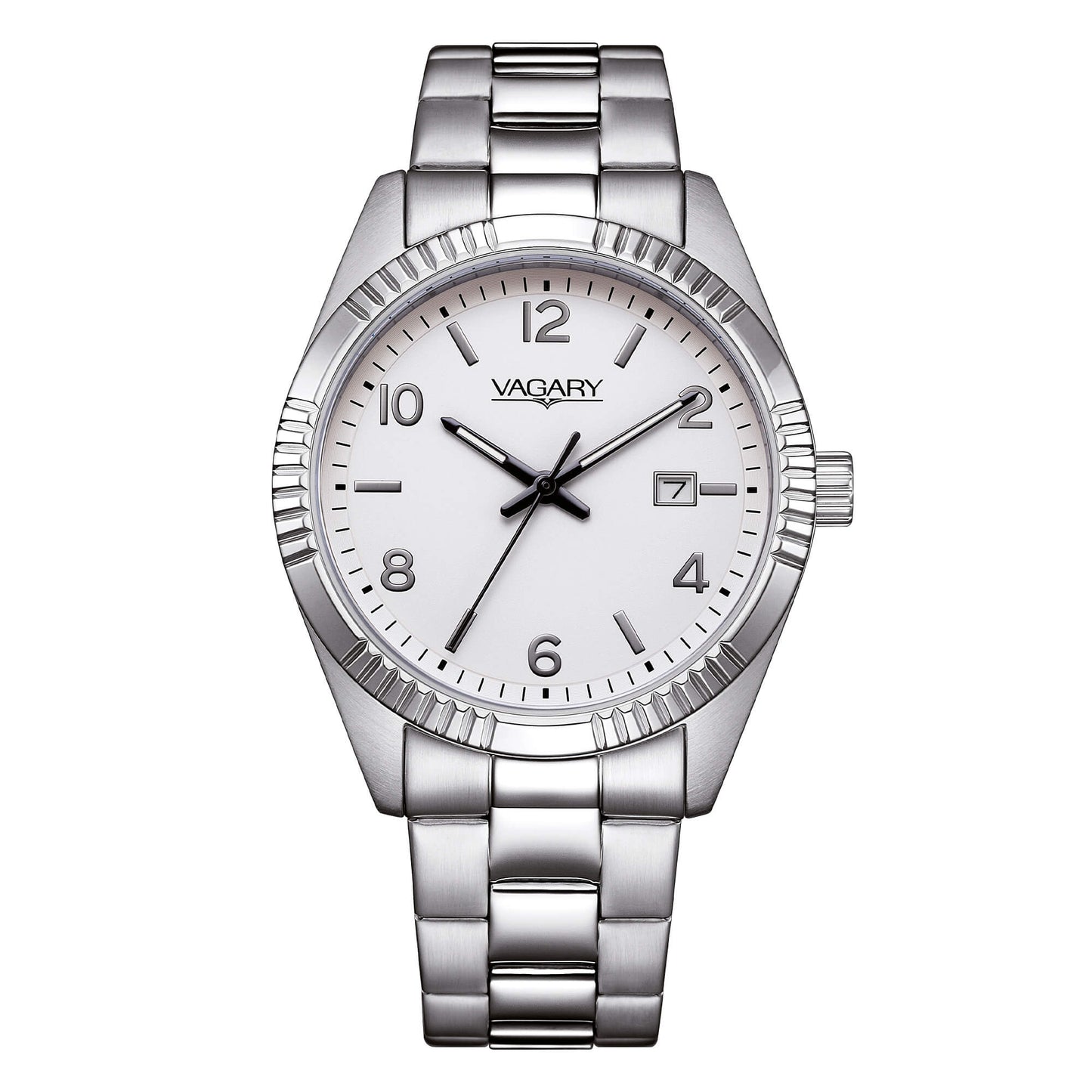 Orologio Vagary by Citizen Uomo Timeless Solo Tempo Bianco _IB9-115-13