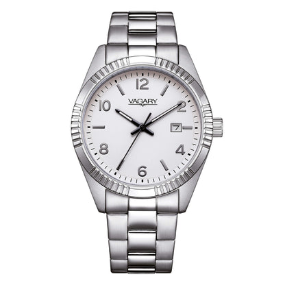 Orologio Vagary by Citizen Uomo Timeless Solo Tempo Bianco _IB9-115-13