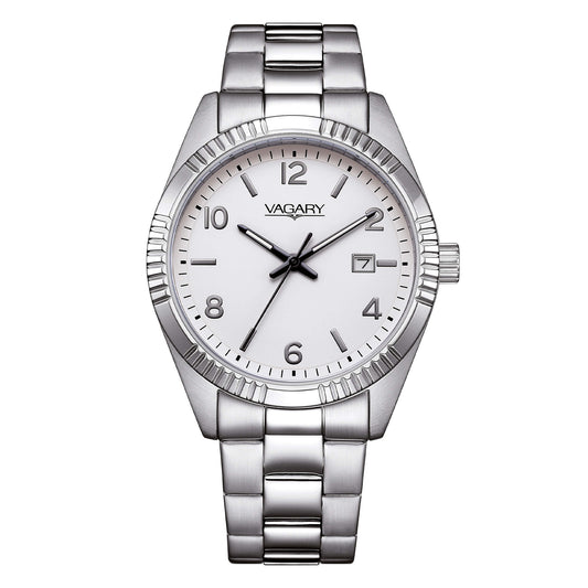 Orologio Vagary by Citizen Uomo Timeless Solo Tempo Bianco _IB9-115-13