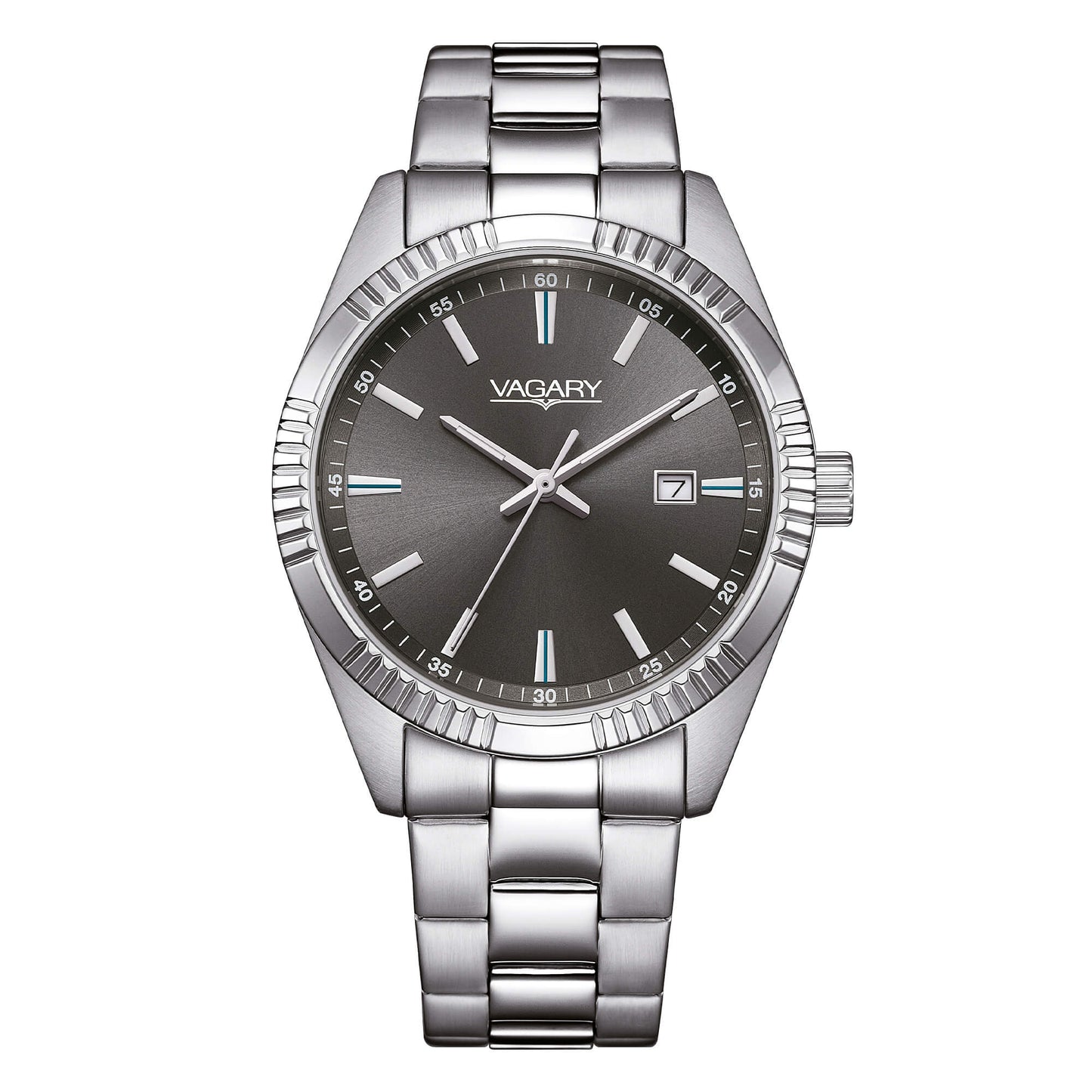 Orologio Vagary by Citizen Uomo Acciaio Timeless Quadrante Nero _IB9-115-63