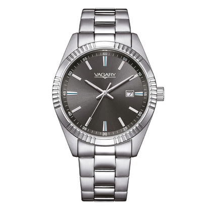 Orologio Vagary by Citizen Uomo Acciaio Timeless Quadrante Nero _IB9-115-63